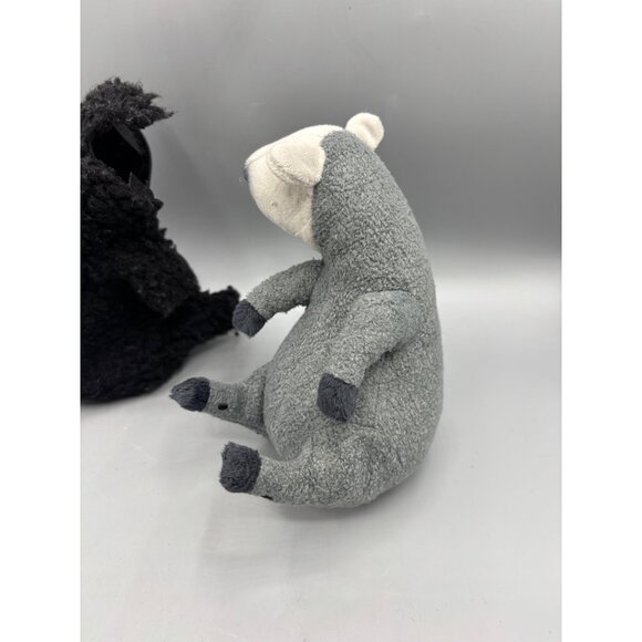 Plush Black Sheep Toy Shaved Detachable Fleece Jacket - Picture 4 of 7